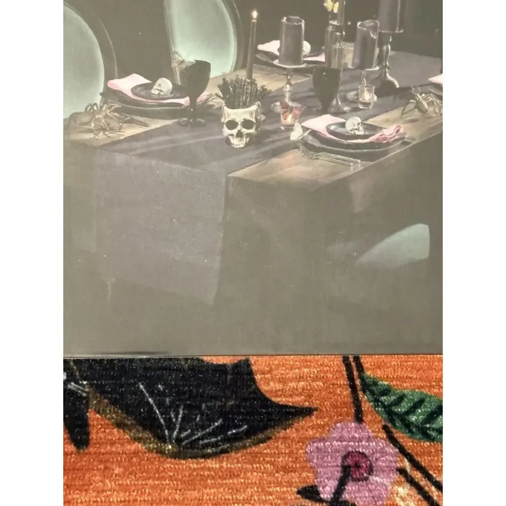 Christian Lacroix Butterfly Halloween Table Runners Bats Moth Set 2 Spider Ornge
